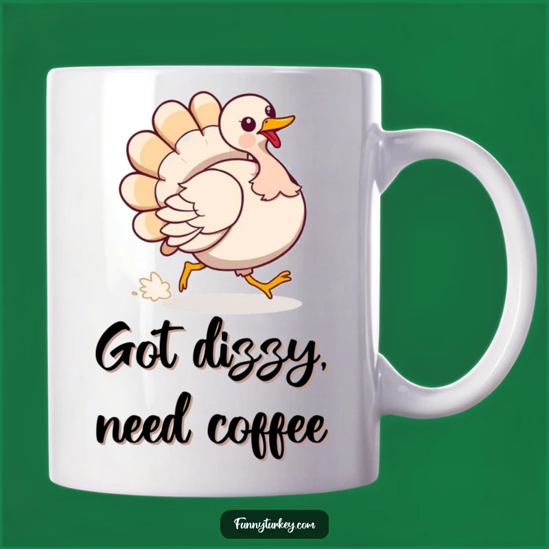 Funny Turkey Tail Chase Mug: Silly Fun, Perfect Hilarious Gift!