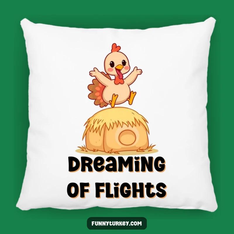 Funny Kawaii Turkey Hay Bale Pillow: Cozy Comfort with a Joyful, Humorous Touch