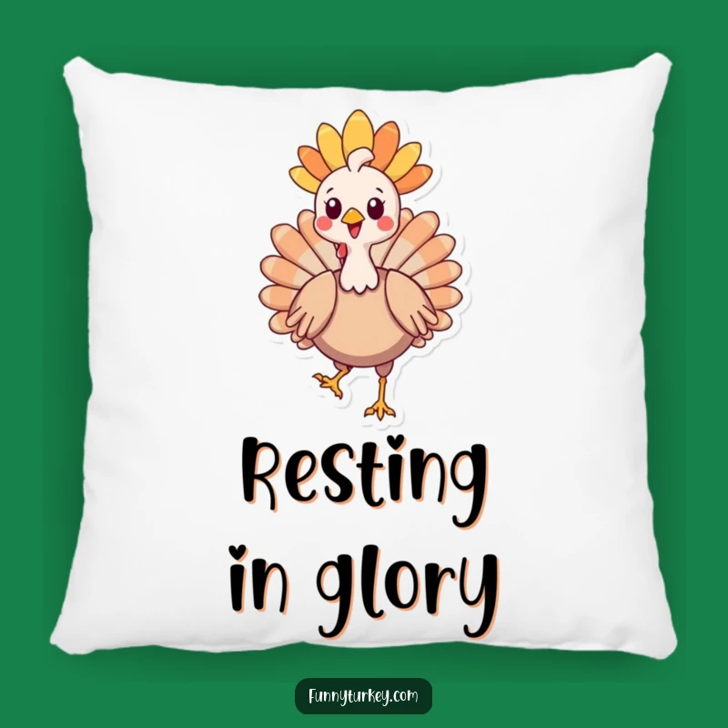 Funny Kawaii Turkey Headdress Pillow: Cozy Comfort with a Proud, Humorous Touch