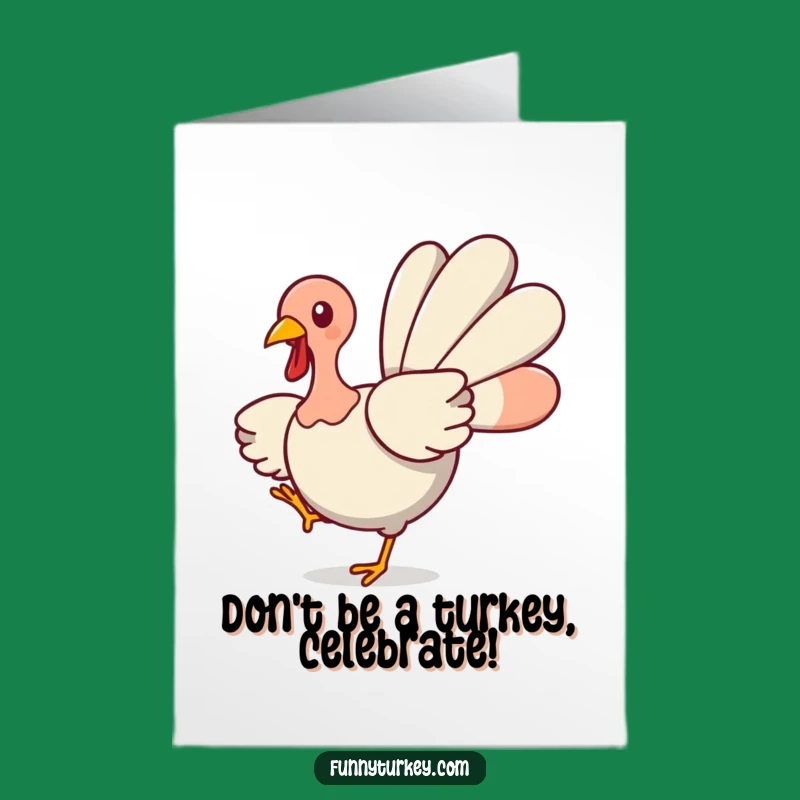Free Printable Turkey Birthday Card: Spin into Fun with Kawaii Joy!
