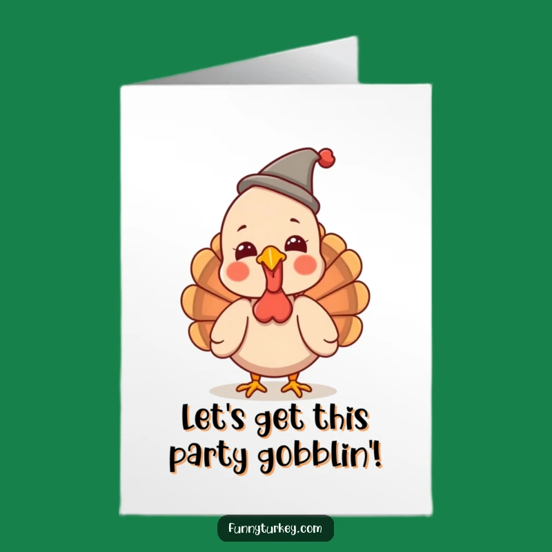 Free Printable Turkey Birthday Card: Giggles and Funny Hats for Fun!