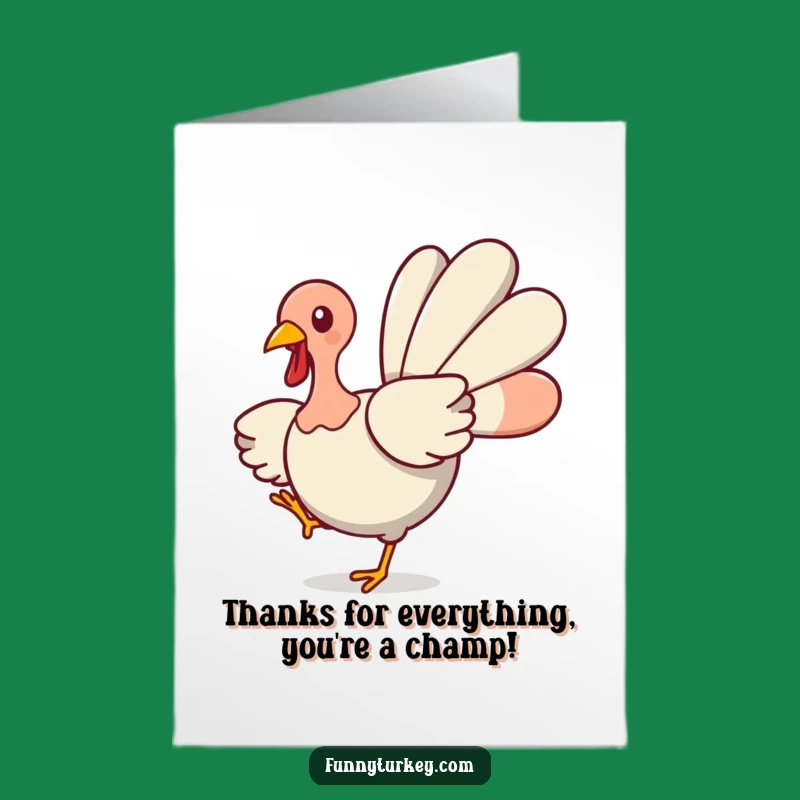 Free Printable Turkey Thank You Card: A Spinning Thank You from Me!