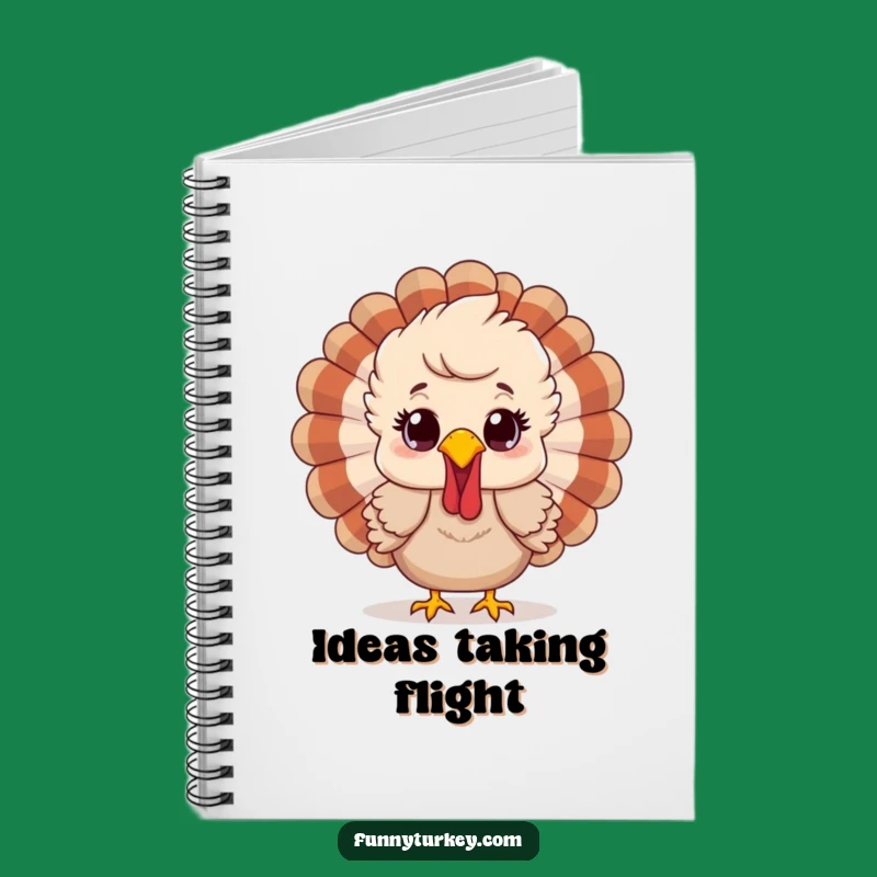 Funny Surprised Turkey Notebook - Jot Down Your Festive Thoughts