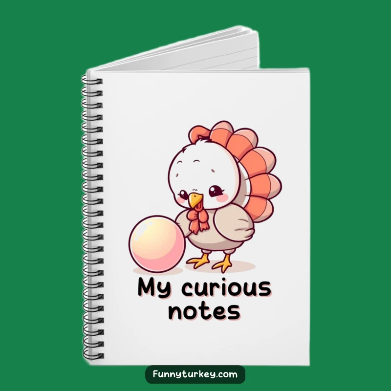 Funny Turkey Play Notebook: Kawaii Pecking Ball Journal, Cute Funny Gift