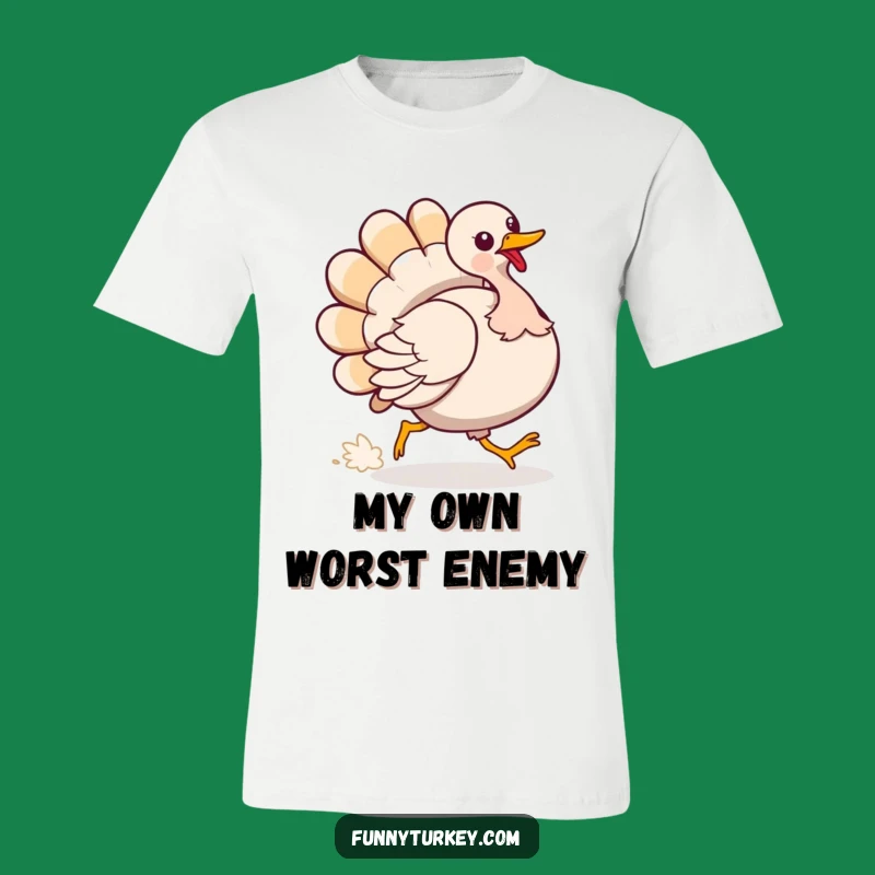 Funny Turkey Tail Chase T-Shirt: Get Your Giggles On With This Hilarious Tee!